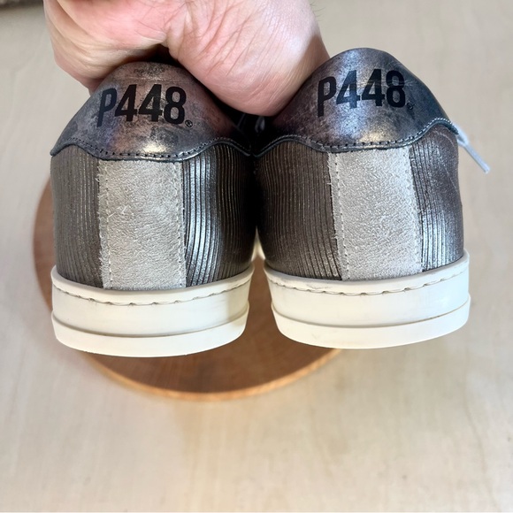 *P448 | John Sneaker in Roccia Suede Leather Low Top Sneakers Size 39/8.5-9 - Picture 12 of 16